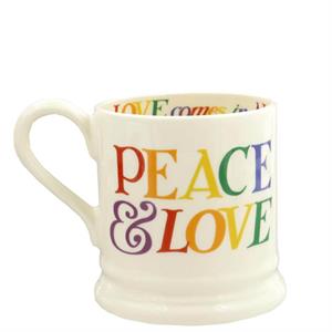 Emma Bridgewater Rainbow Toast Love is Love Half Pint Mug